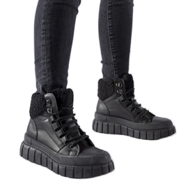 Crne izolirane Adamsville tenisice crna