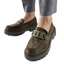 Zelene natikače s debelim potplatom iz Seborga zelena