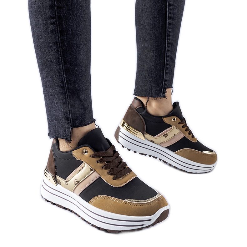 Smeđe Provinciale tenisice s platformom smeđa