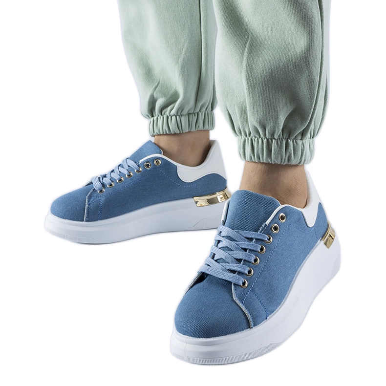 Mornarsko plave tenisice na platformi Scuderlando plava