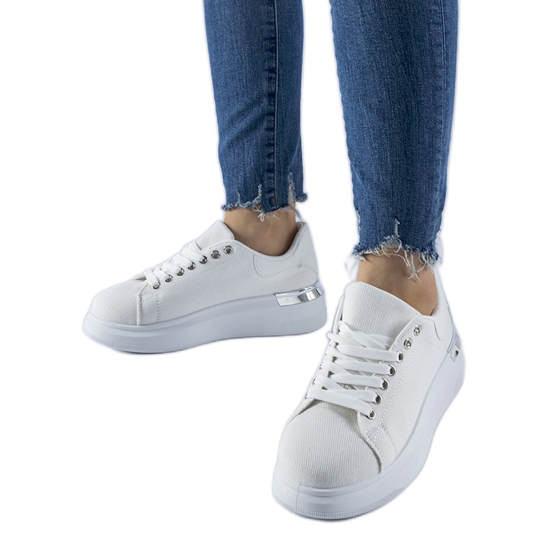 Bijele tenisice na Scuderlando platformu bijela