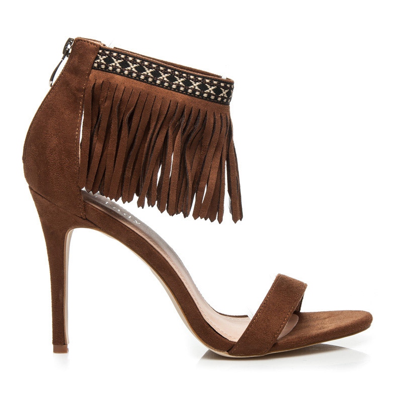 Wilady Caramel boho sandale smeđa