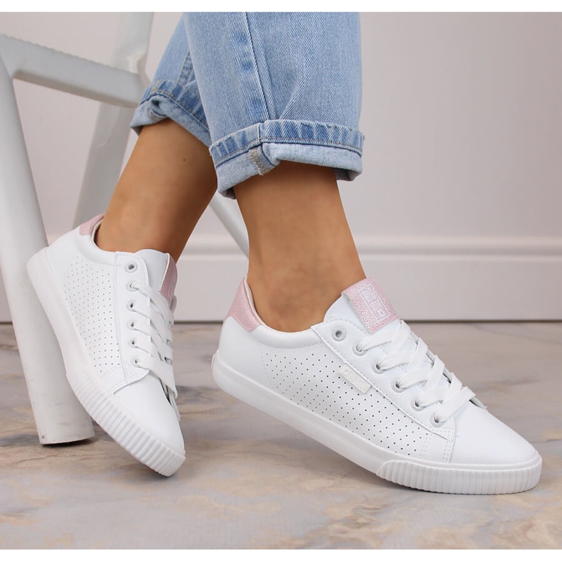 Niske tenisice od eko kože, bijele Big Star HH274073 bijela