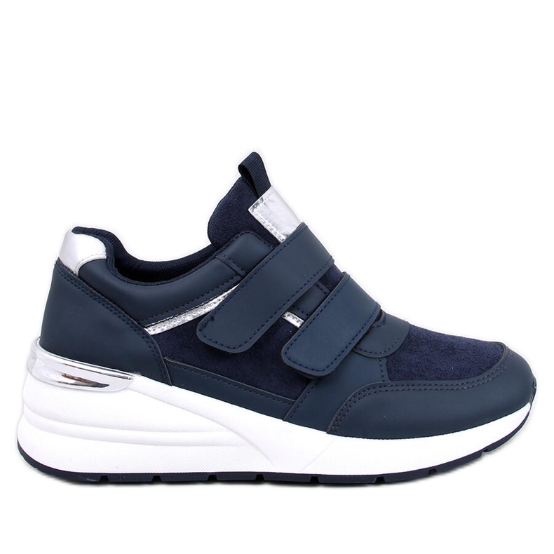 Moulton mornaričke tenisice na klin s čičkom plava