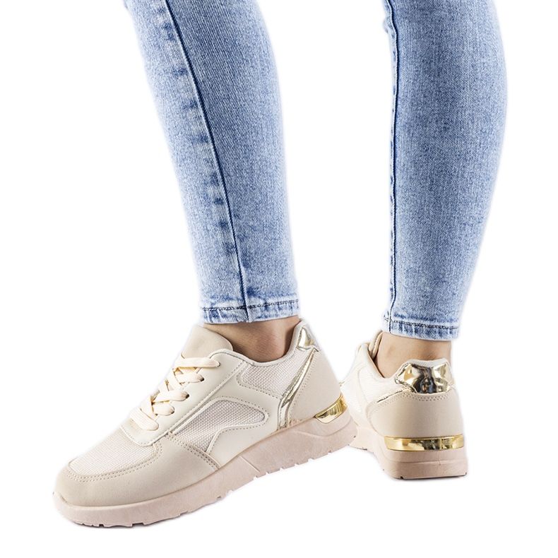 Bež tenisice od kombiniranih Gallo materijala