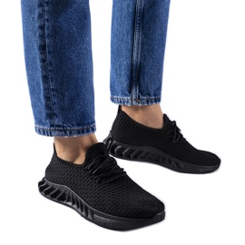 Crne platnene tenisice Derek crna