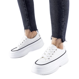 Bijele tenisice na platformi Plesio bijela