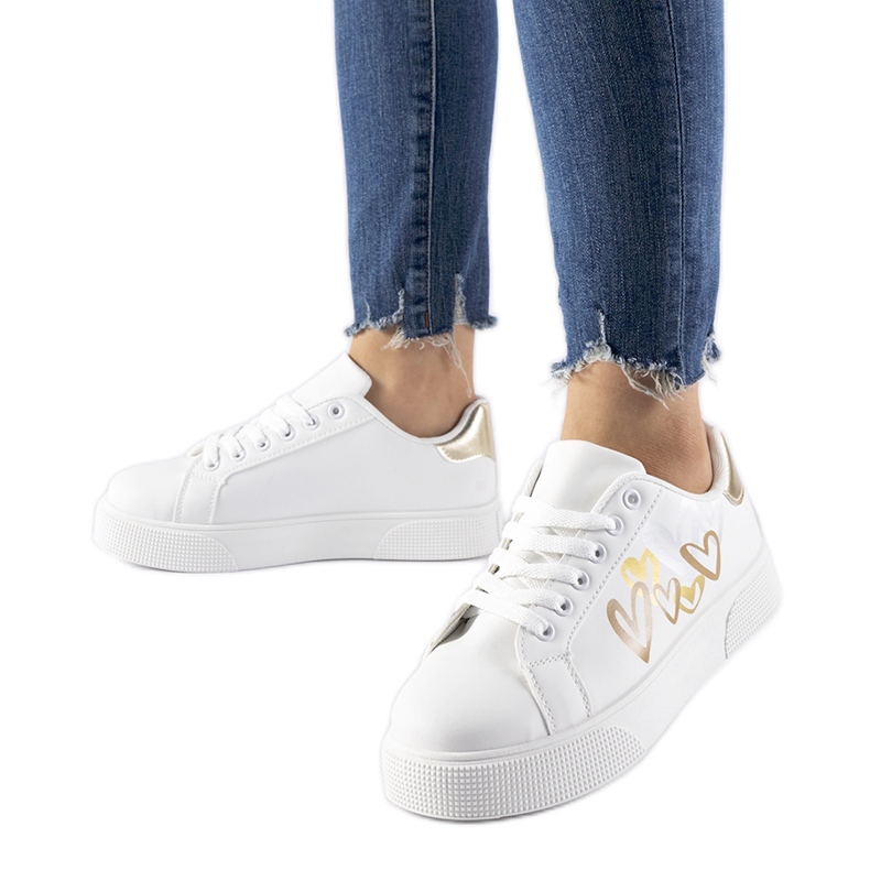 Bijele tenisice na Montclair platformi bijela