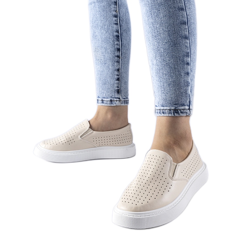 Bež perforirane Fulda tenisice