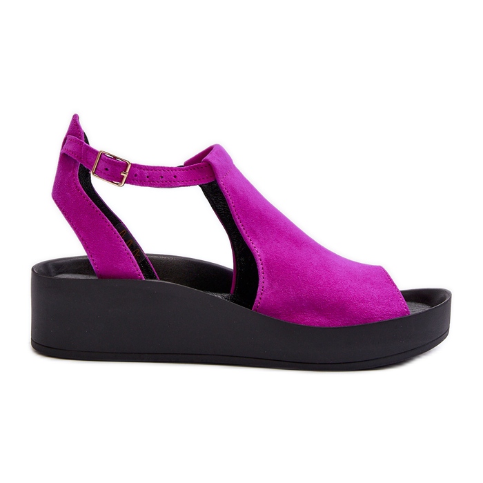 Zazoo 2914 Ženske sandale Suede Fuchsia ružičasta
