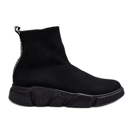 Ženska sportska obuća s čarapom crna Zirila