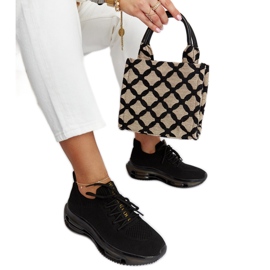 Crne platform tenisice Goe JJ2N4080 crno