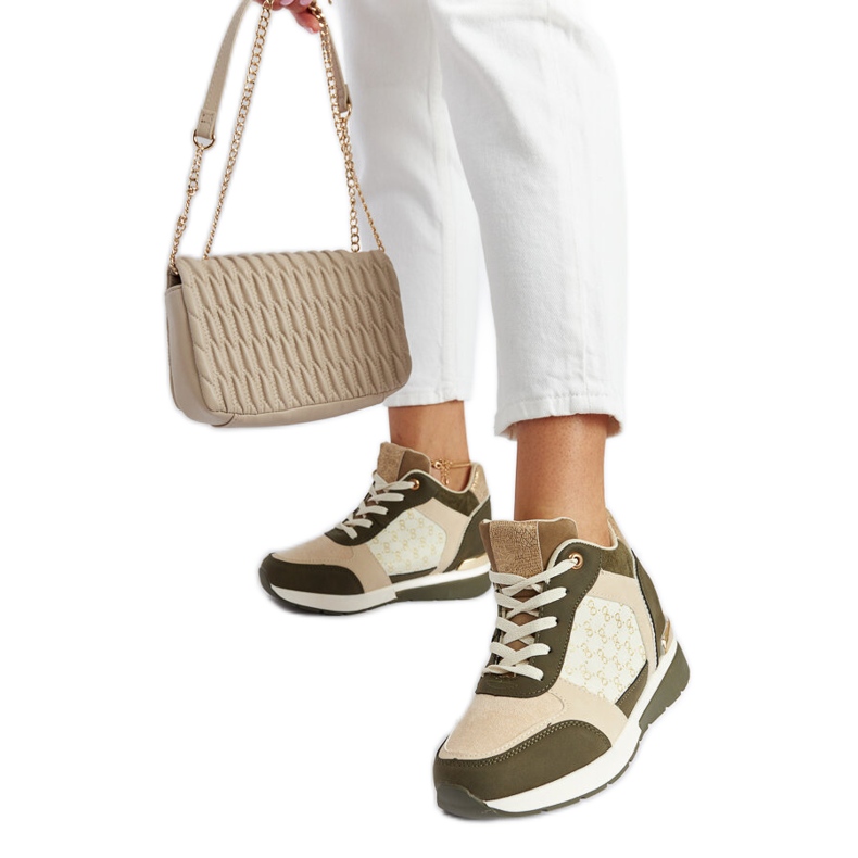 Green Chestnut wedge tenisice zelena