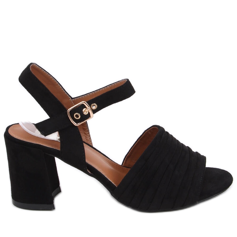 Marika Crne sandale na visoku petu crno