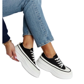 Crne Plesio tenisice s platformom crna