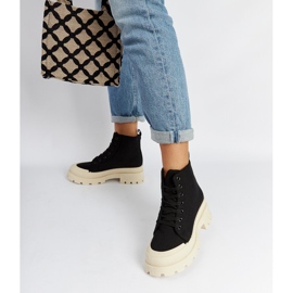 Crne lagane gležnjače Obispo crna