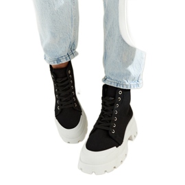 Crne lagane gležnjače Obispo crna