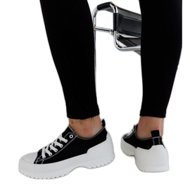 Crne Monteleone tenisice s platformom crna