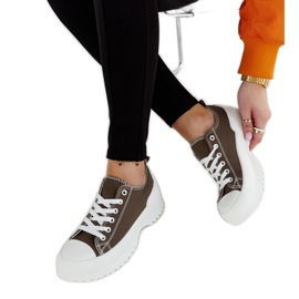 Zelene Monteleone tenisice s platformom zelena