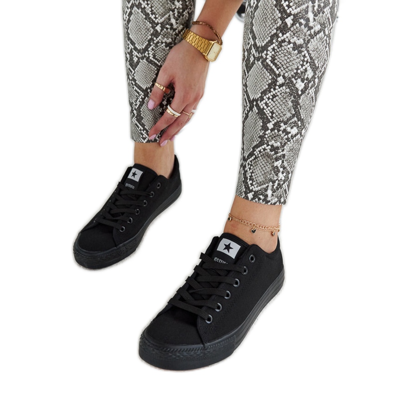 Rocky tenisice od crne tkanine crno