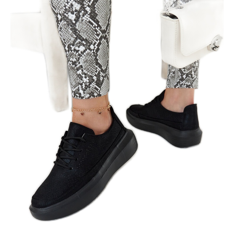 Lori crne tenisice s platformom crno