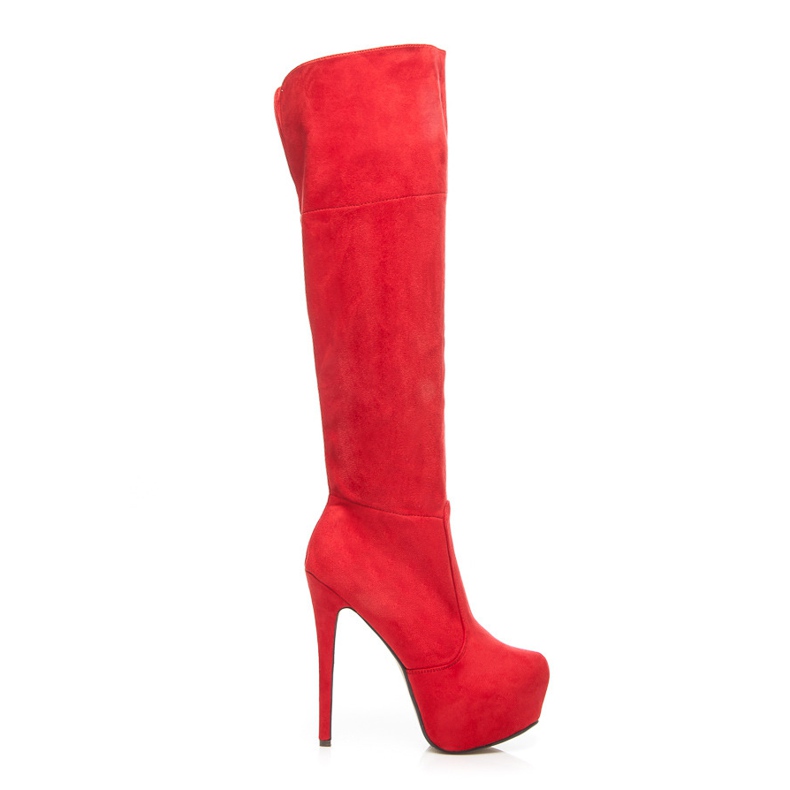 Comer Čizme od antilopa na platformi crvena
