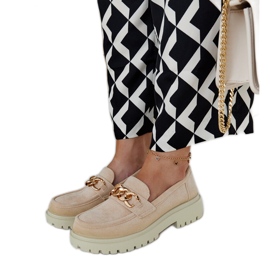 Elenor mokasine od bež antilop kože