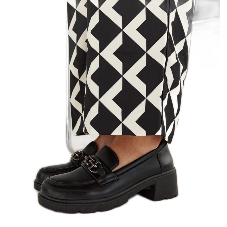 Crne Lyyli mokasine od eko kože crno