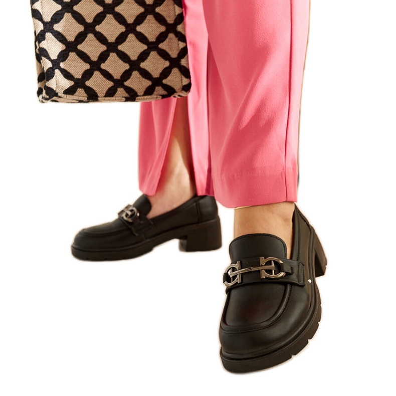 Crne mokasine Tytti od eko kože crno