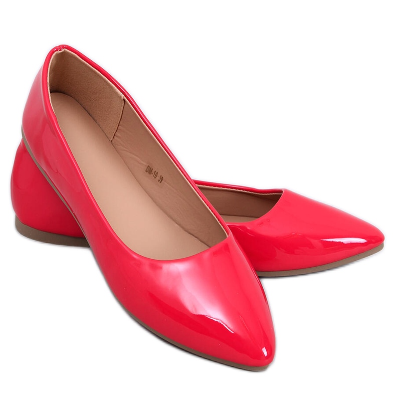 Xants Crvene lakirane balerinke crvena