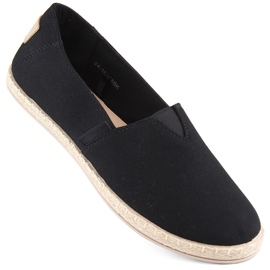 Ženske crne slip-on espadrile Potocki 16308 crna