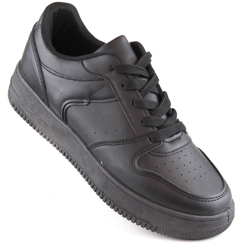 Crne sportske cipele na vezanje Potocki 16312 crno