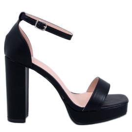 Tayga crne sandale s platformom crna