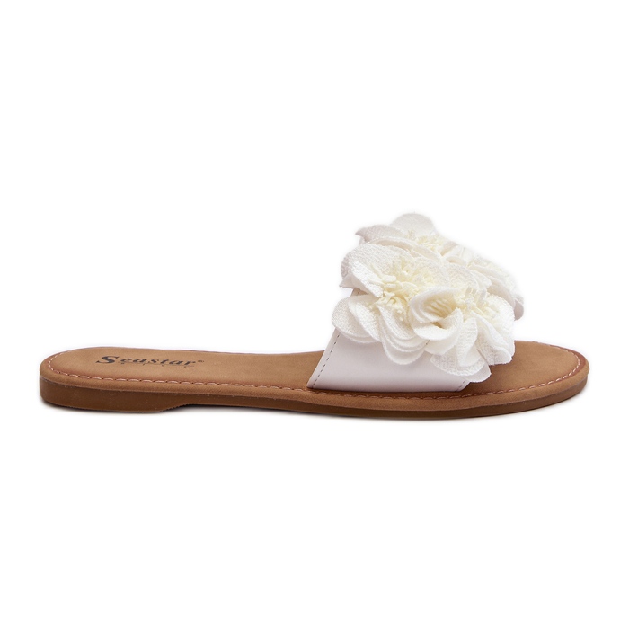 Ženske japanke s cvijećem Bijeli Eelfan bijela