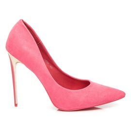 Seastar Suede pumpe na petu ružičasta