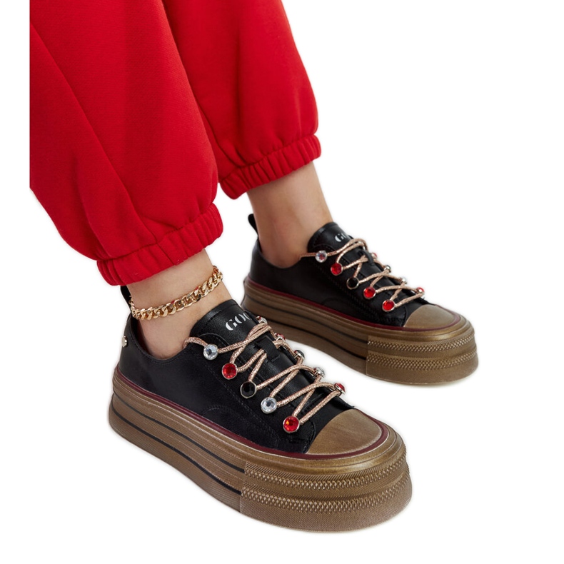 Crne tenisice na platformi GOE NN2N4053 crno