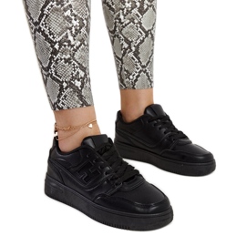 Mentha crne platform tenisice crna