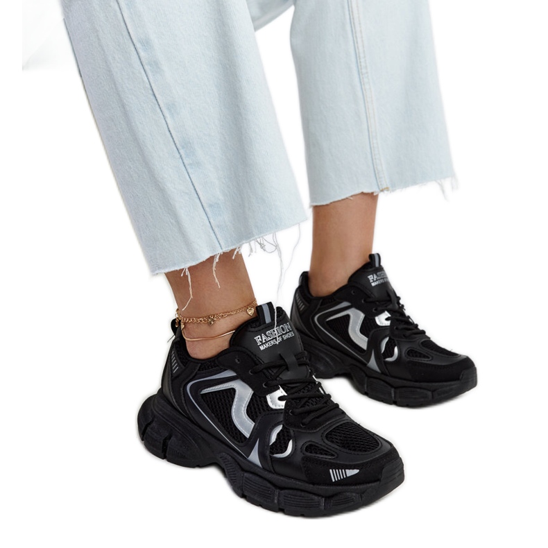 Crne tenisice s masivnim Jacobine potplatom crno