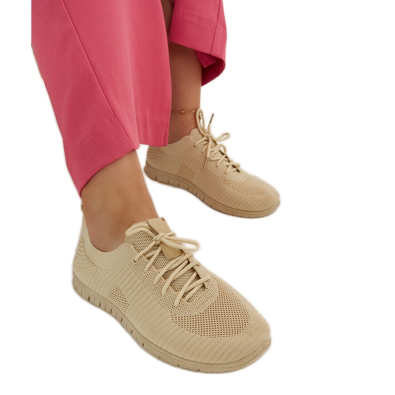 Bež tenisice od tkanine Erminio