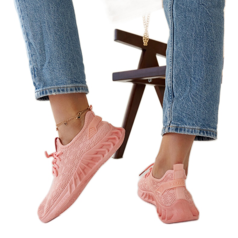 Ružičaste tenisice od tkanine Mira ružičasta