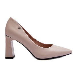 Vinceza Cipele na visoku petu, eko koža, siva Giseleni