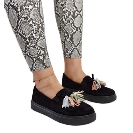 Crne cipele sa šarenim resicama iz Adaldride crna