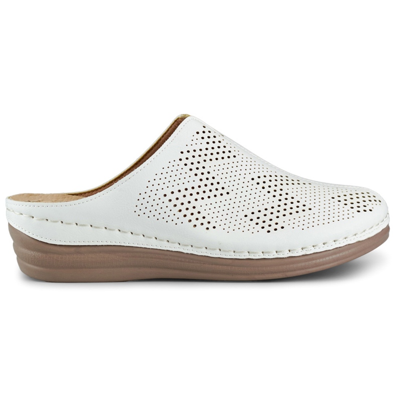 Bijele ženske japanke sa zatvorenim prstima bijela