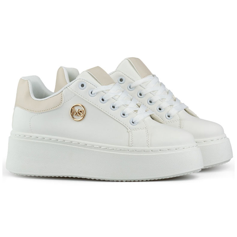 Bijele tenisice s debelim đonom, ženska sportska obuća bijela