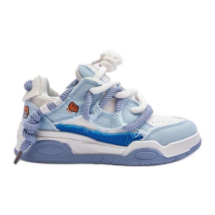 Ženske tenisice s debelim vezicama, plava Miatora