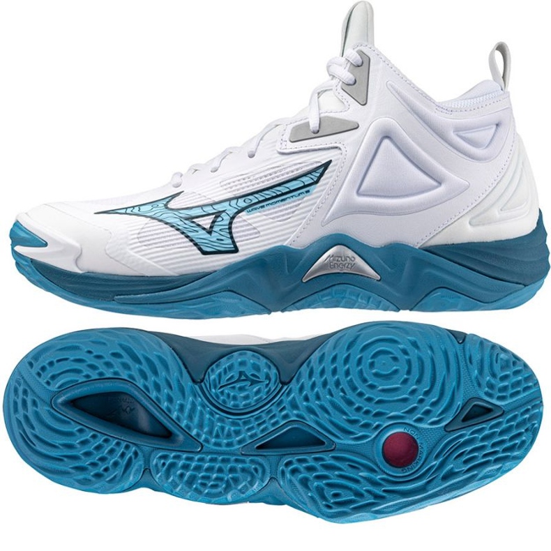 Mizuno Wave Momentum 3 Mid V1GA231721 tenisice za odbojku bijela