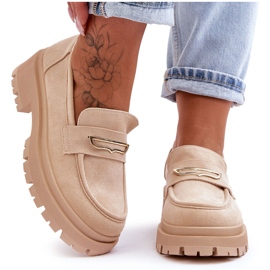 Seastar Ženske natikače od brušene kože bež Pure Love