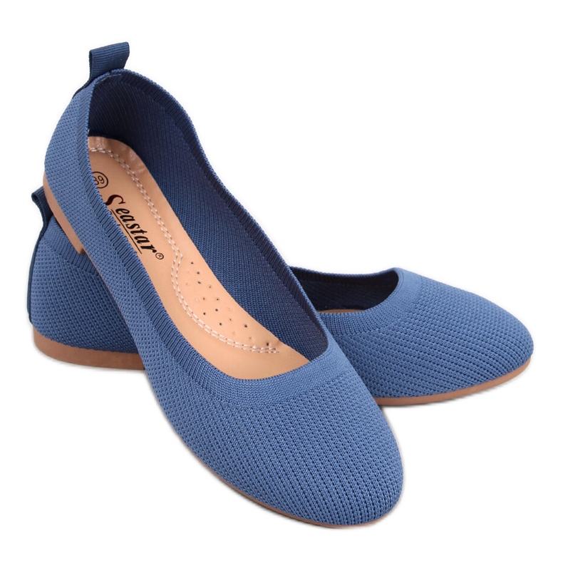 Cavaday Blue sock balerinke plava