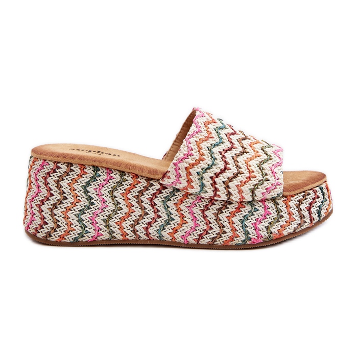 Ženske japanke na wedge bijele boje Vanarila bijela