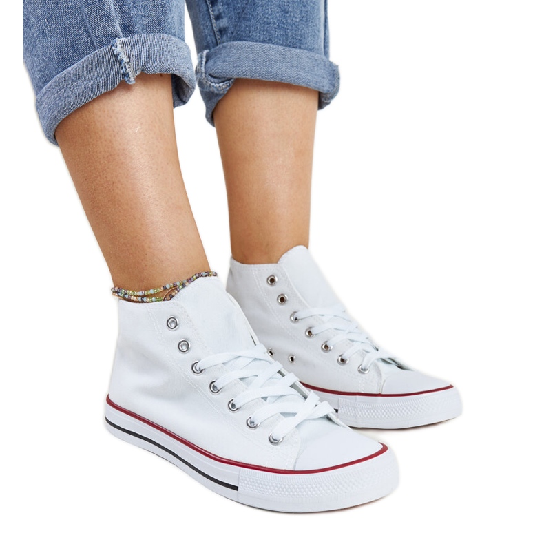 Bijele visoke Eliska tenisice bijela